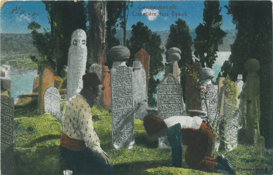 Prière sur une tombe