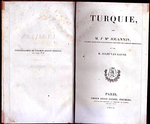 Jouannin, Turquie, 1840