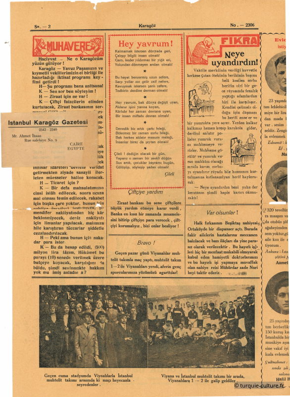 Karagöz, 23 avril 1930
