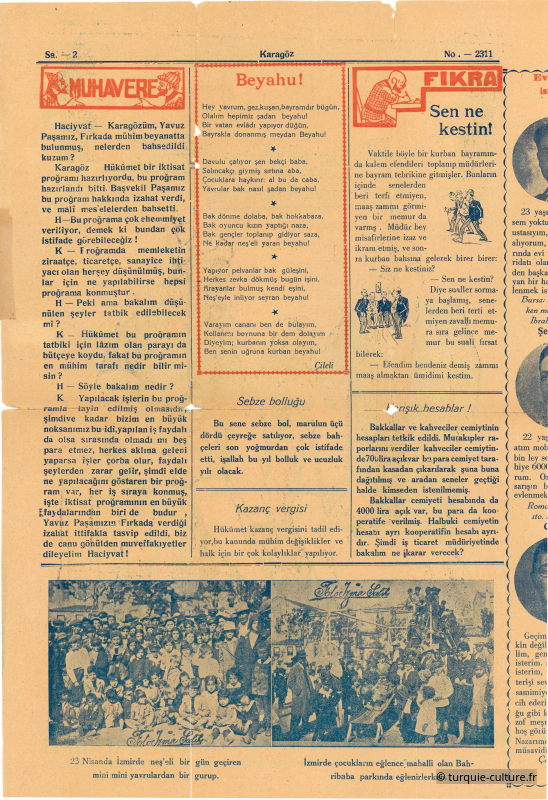Karagöz, 10 mai 1930