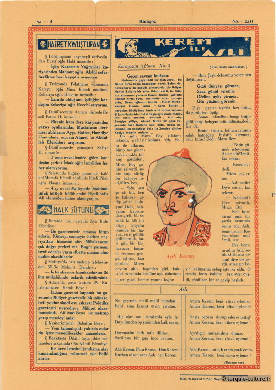 Karagöz, 10 mai 1930