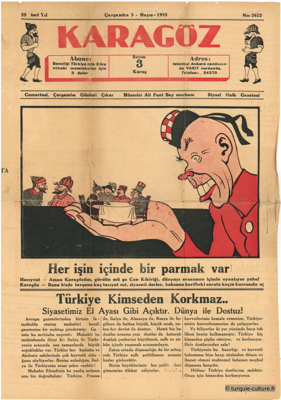 Karagöz, 3 mai 1933