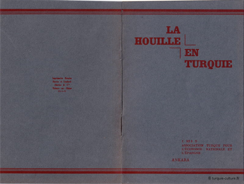 Turquie, houille, 1932